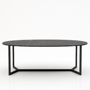 Ovale marmeren eettafel Anatra – Negresco