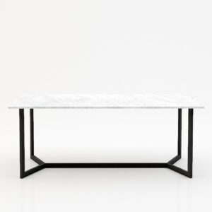 Rechthoekige marmeren eettafel Anatra Bianco Carrara CD CHIARO