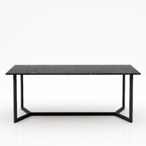 Rechthoekige marmeren eettafel Anatra – Negresco