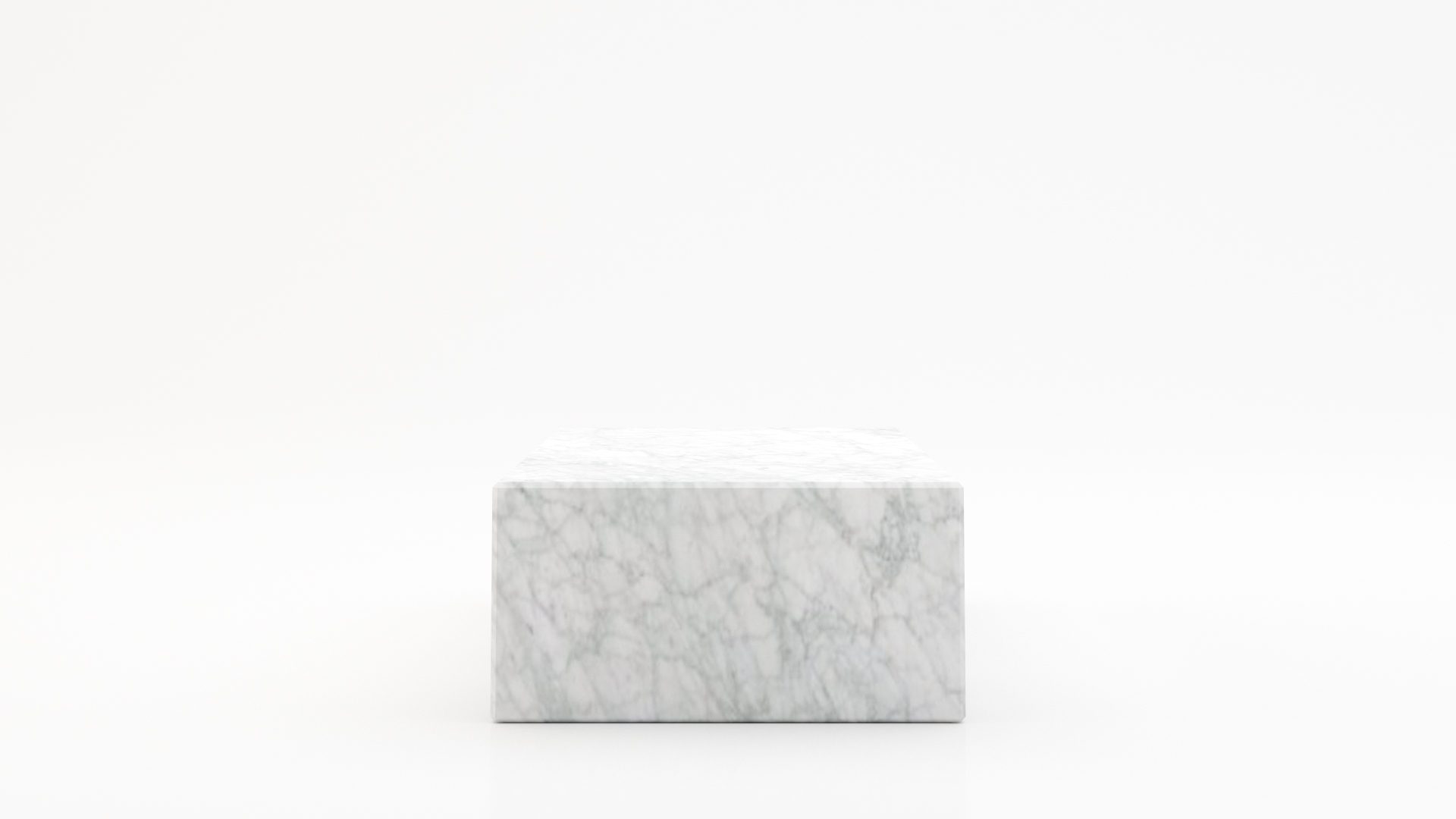 Rechthoekige marmeren salontafel Blocco Bianco Carrara CD CHIARO