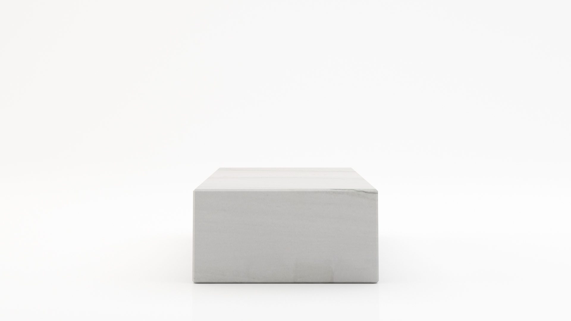 Rechthoekige marmeren salontafel Blocco Mont Blanc Quartzite