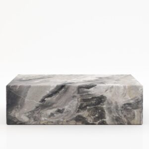 Rechthoekige marmeren salontafel Blocco Arabescato Orobico Grigio