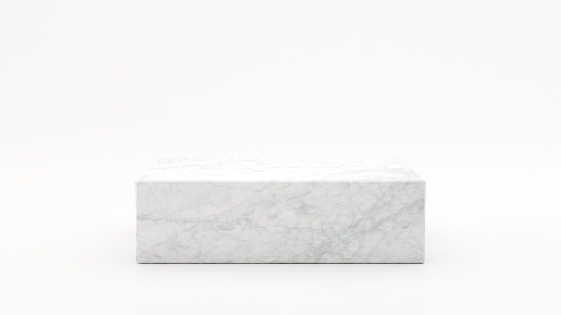 Rechthoekige marmeren salontafel Blocco Bianco Carrara CD CHIARO