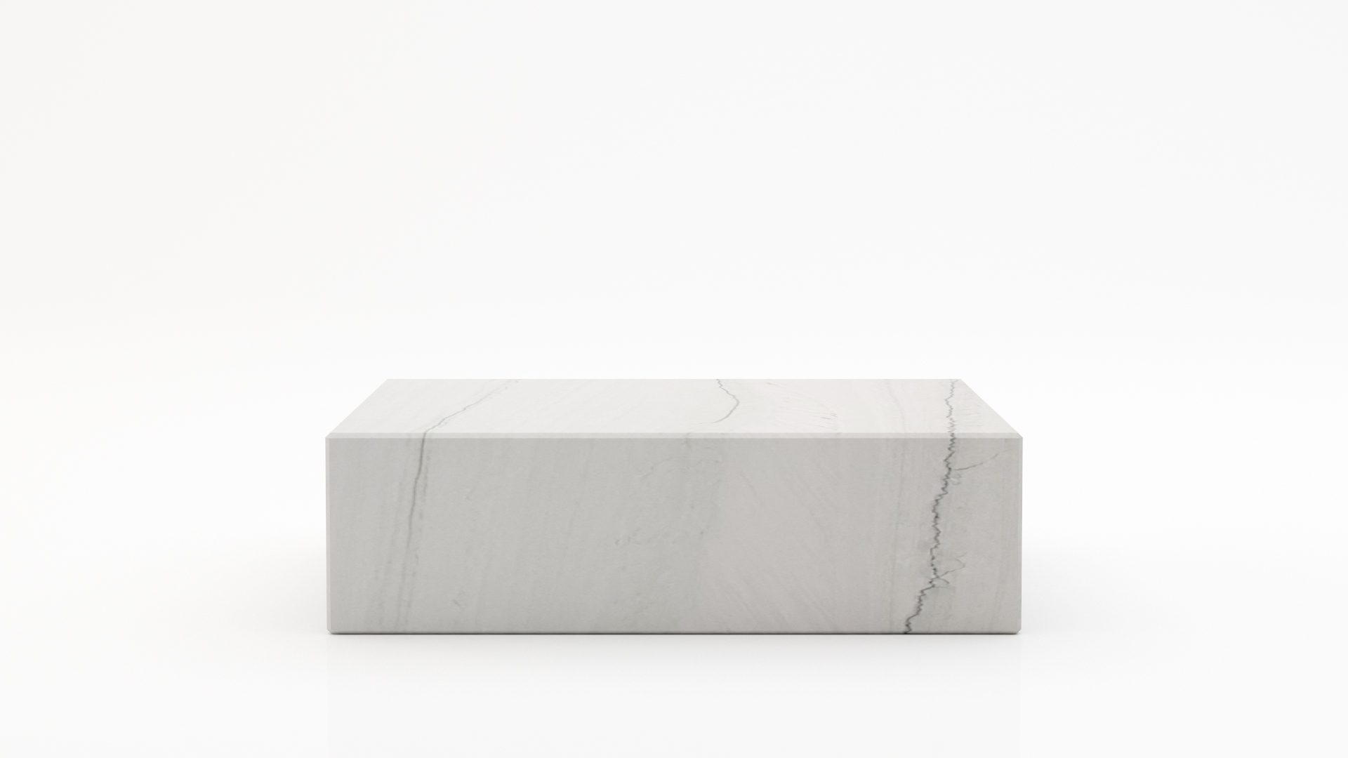 Rechthoekige marmeren salontafel Blocco Mont Blanc Quartzite