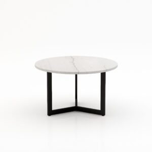 Ronde marmeren salontafel Caffė 3 – Mont Blanc Quartzite
