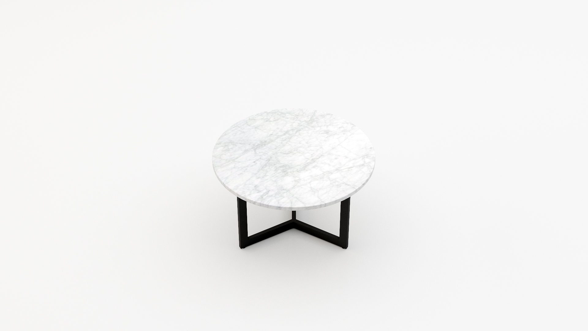 Ronde marmeren salontafel Caffė 3 – Bianco Carrara CD CHIARO