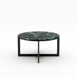 Ronde marmeren salontafel Caffė 4 – Verde rameggiato