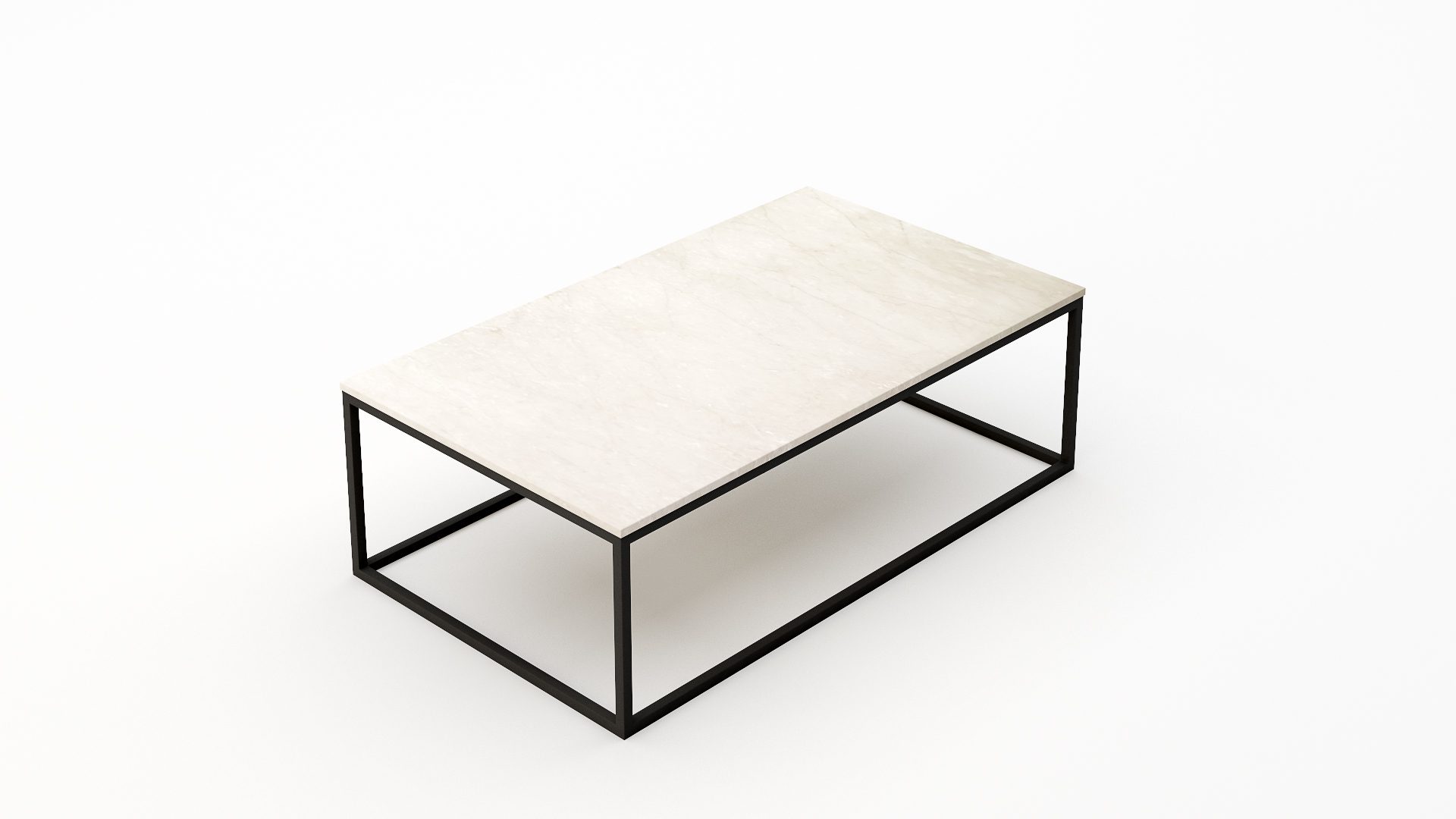 Rechthoekige marmeren salontafel Cornice Botticino Semi Classico