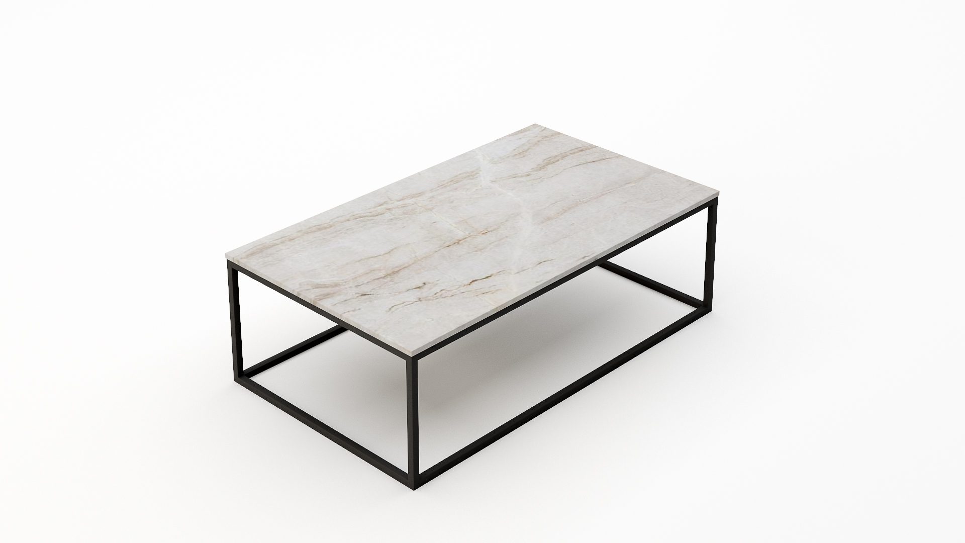 Rechthoekige marmeren salontafel Cornice Taj Mahal Quartzite