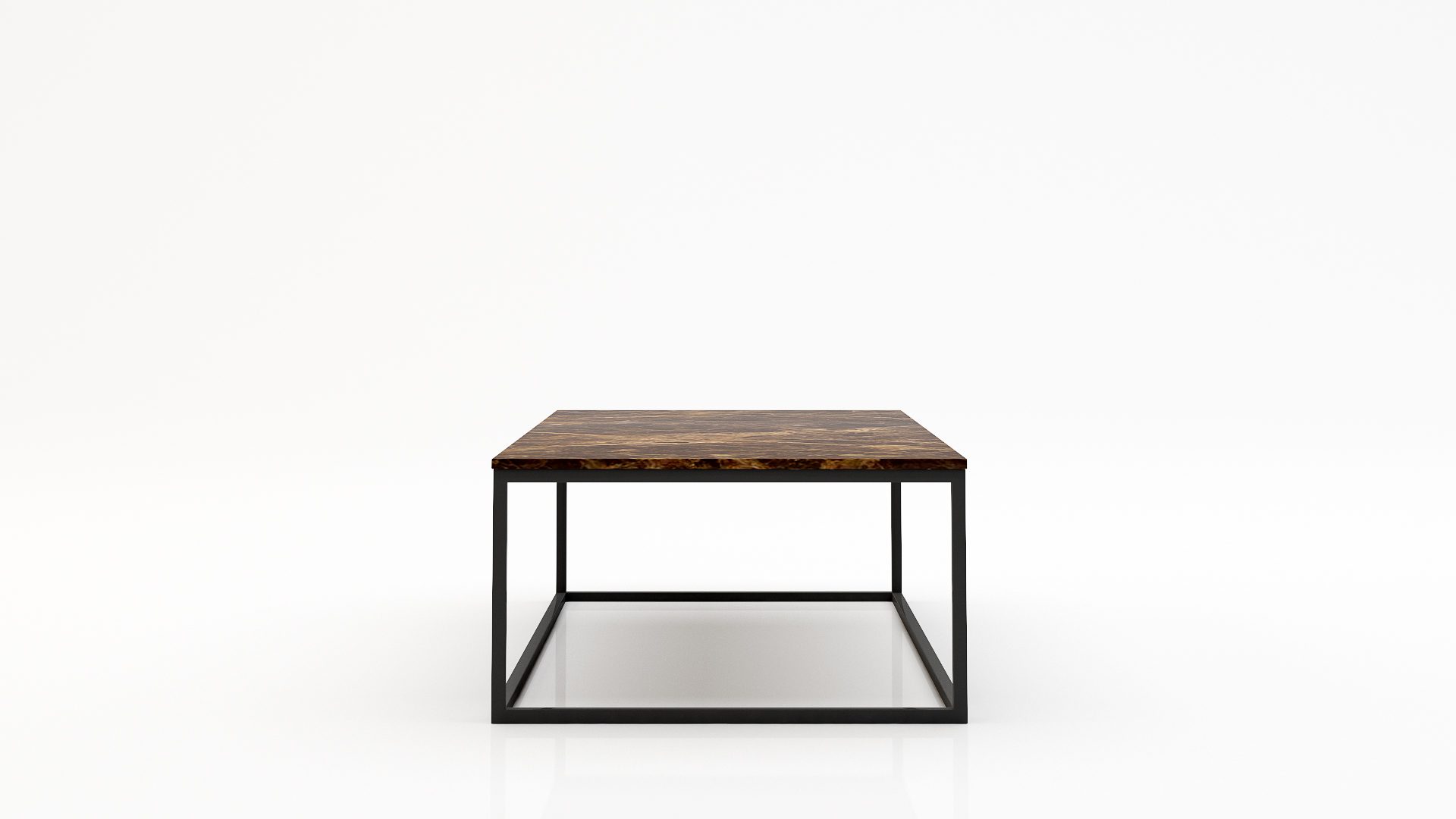 Rechthoekige marmeren salontafel Cornice – Emperador dark