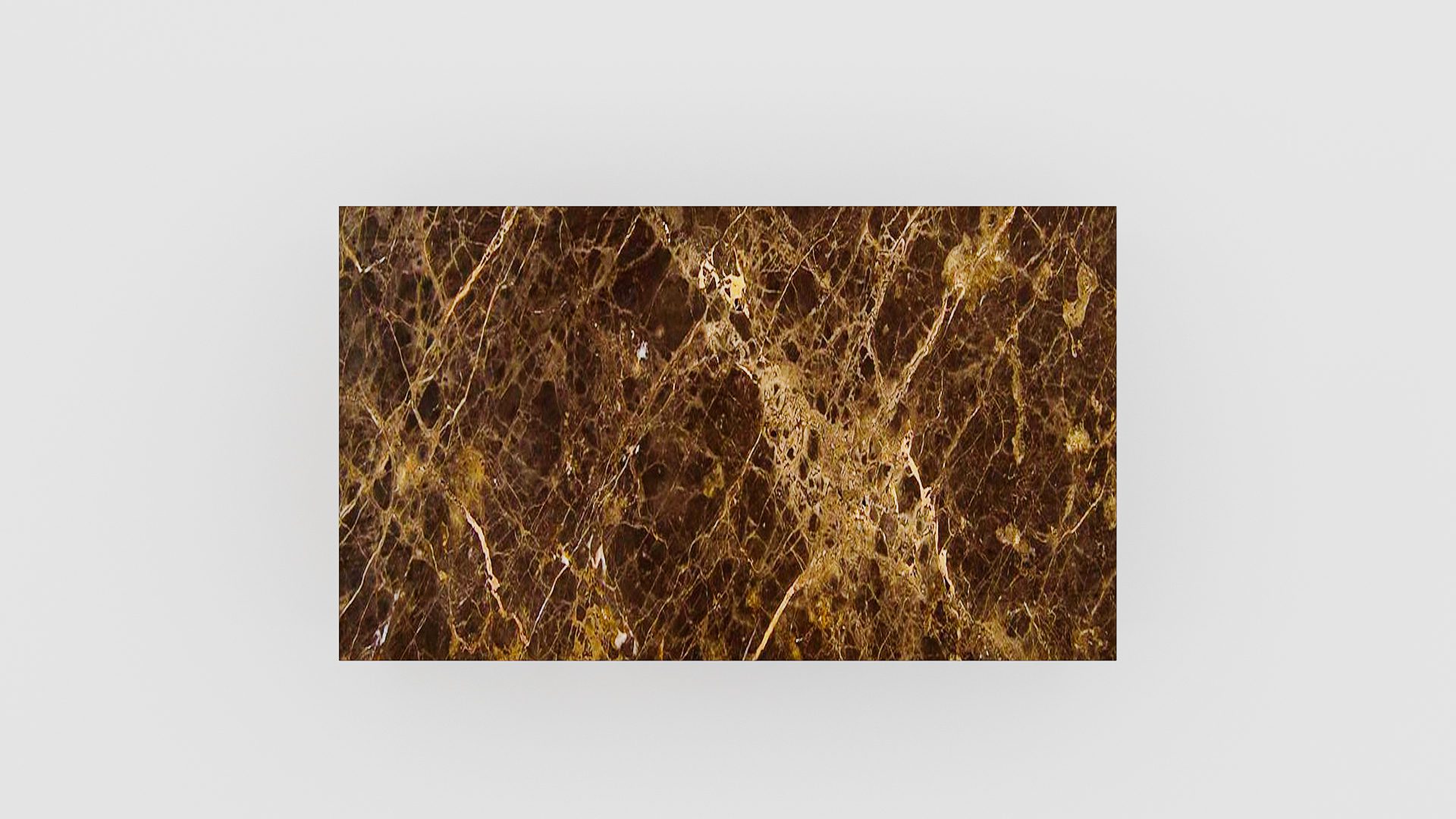 Rechthoekige marmeren salontafel Cornice – Emperador dark