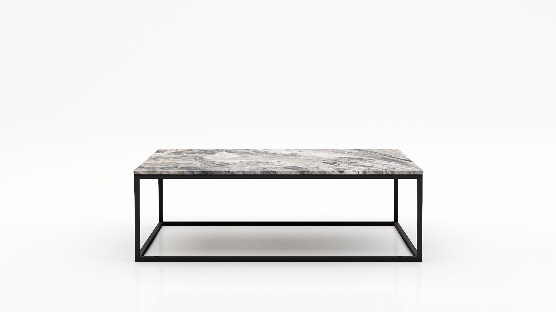 Rechthoekige marmeren salontafel Cornice Arabescato Orobico Grigio
