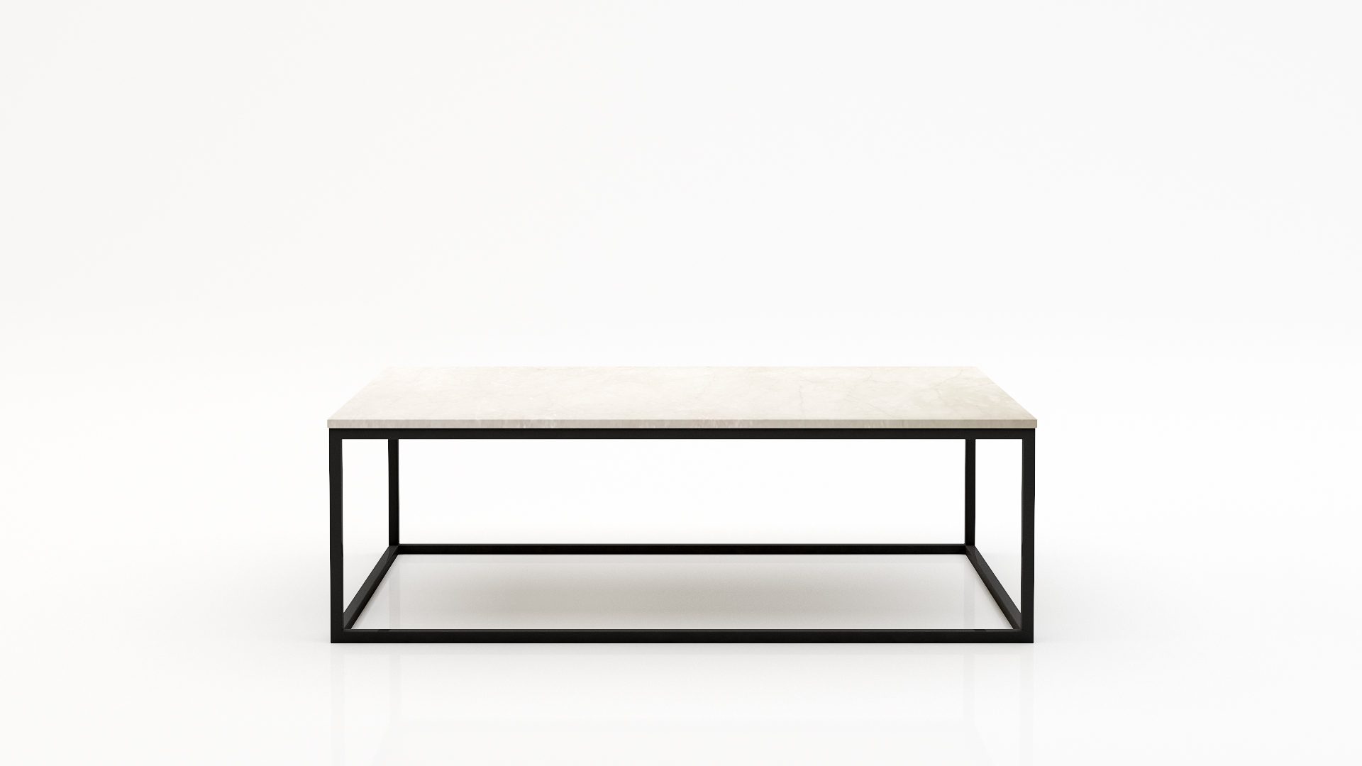 Rechthoekige marmeren salontafel Cornice Botticino Semi Classico