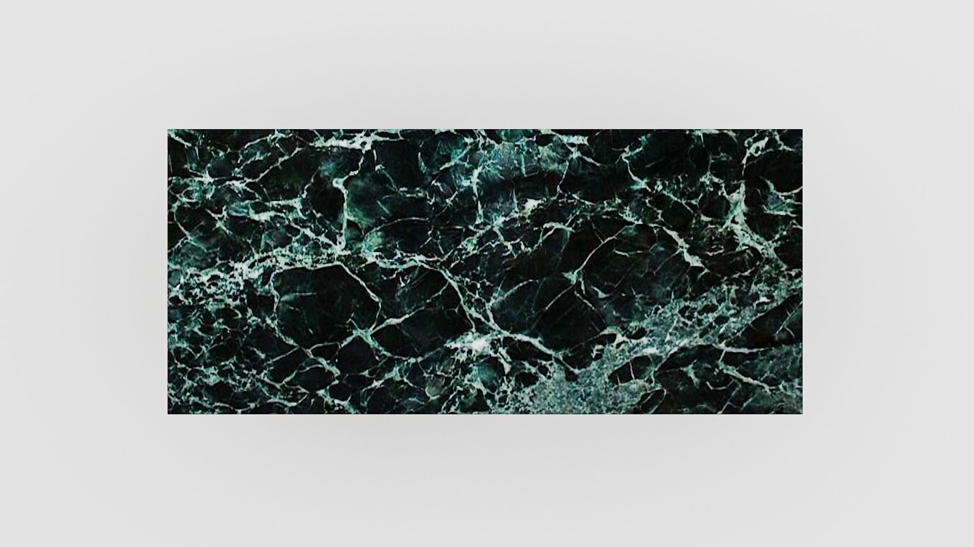 Rechthoekige marmeren eettafel Gambe U – Verde rameggiato