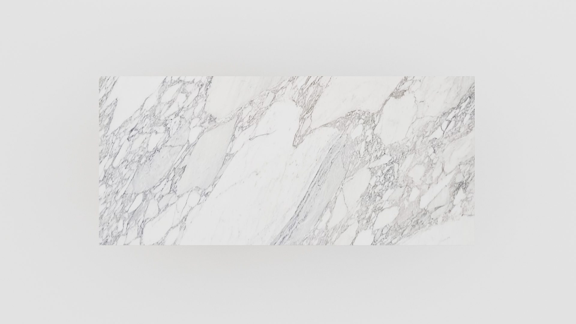 Rechthoekige marmeren eettafel Gambe Quattro Arabescato Carrara