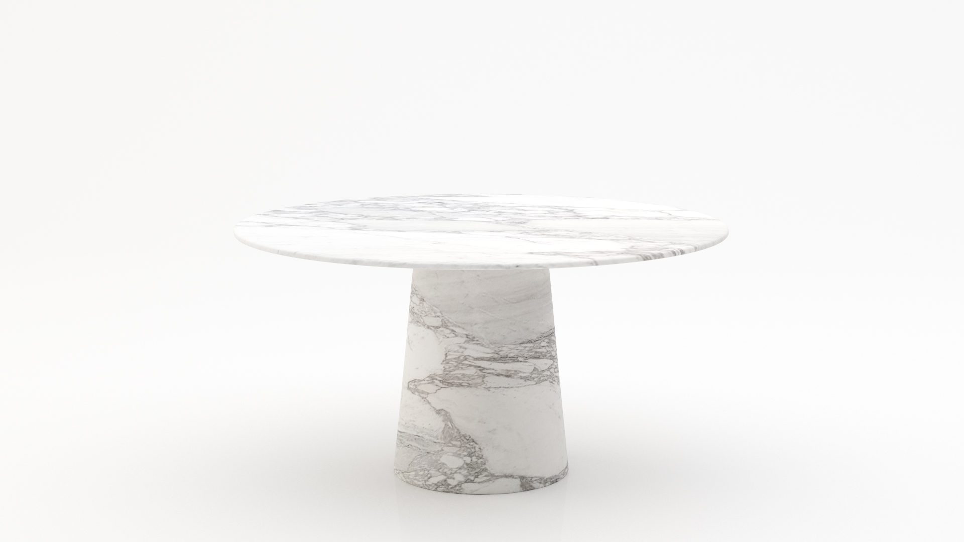 Ronde marmeren eettafel Gelato marmo – Arabescato Carrara