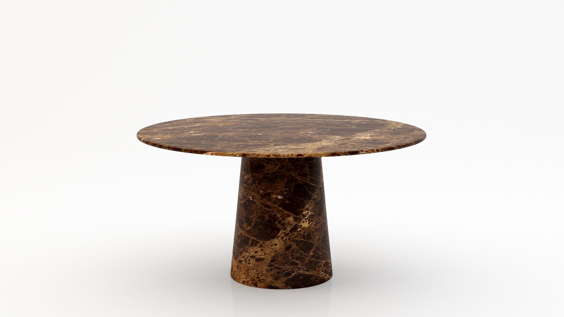 Ronde marmeren eettafel Gelato marmo – Emperador dark