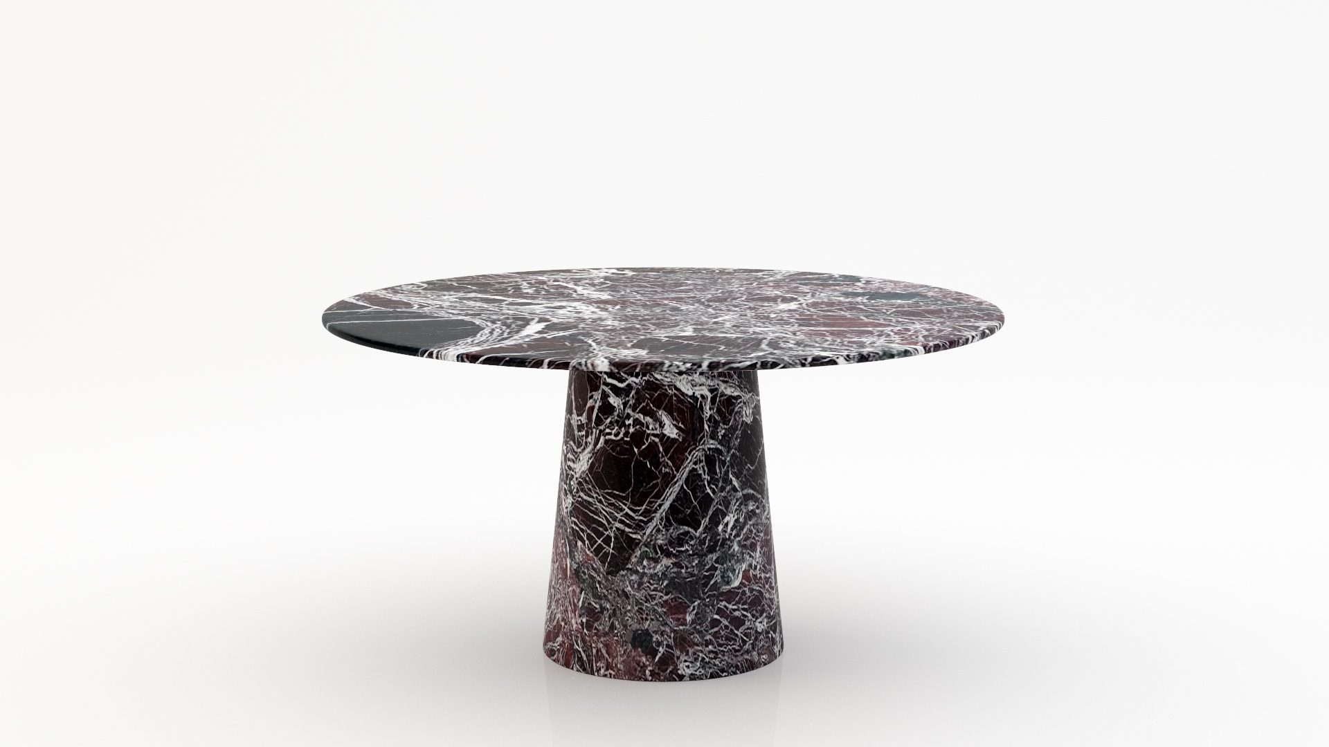 Ronde marmeren eettafel Gelato marmo – Rosso Levanto