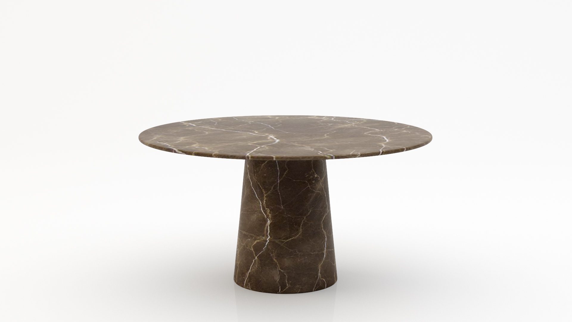 Ronde marmeren eettafel Gelato marmo – Royal Brown