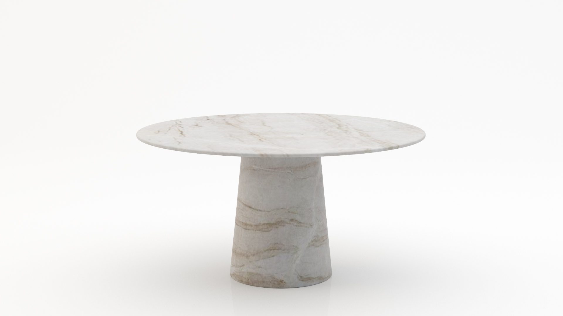Ronde marmeren eettafel Gelato marmo – Taj Mahal Quartzite