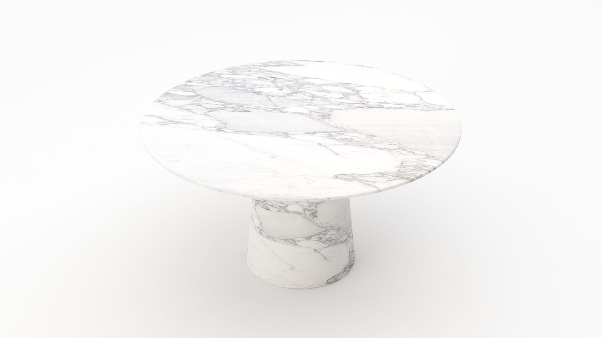 Ronde marmeren eettafel Gelato marmo – Arabescato Carrara