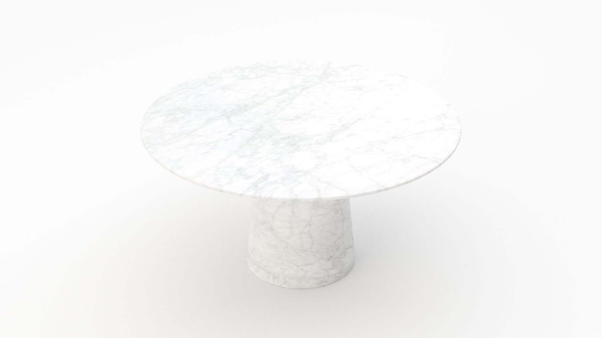Ronde marmeren eettafel Gelato marmo Bianco Carrara CD CHIARO
