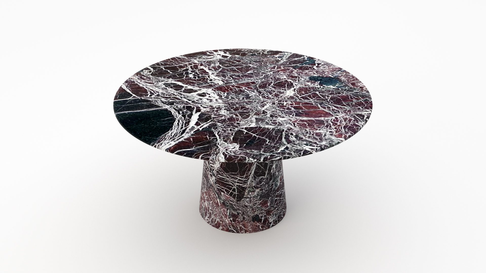 Ronde marmeren eettafel Gelato marmo – Rosso Levanto