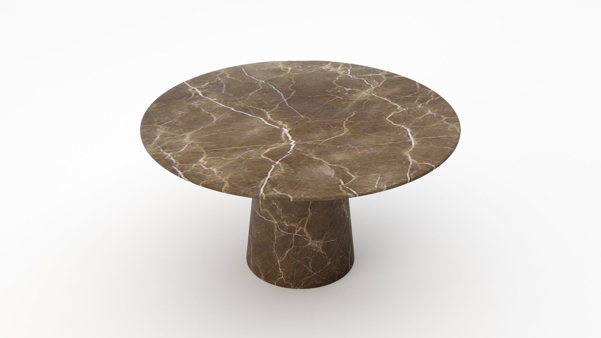 Ronde marmeren eettafel Gelato marmo – Royal Brown