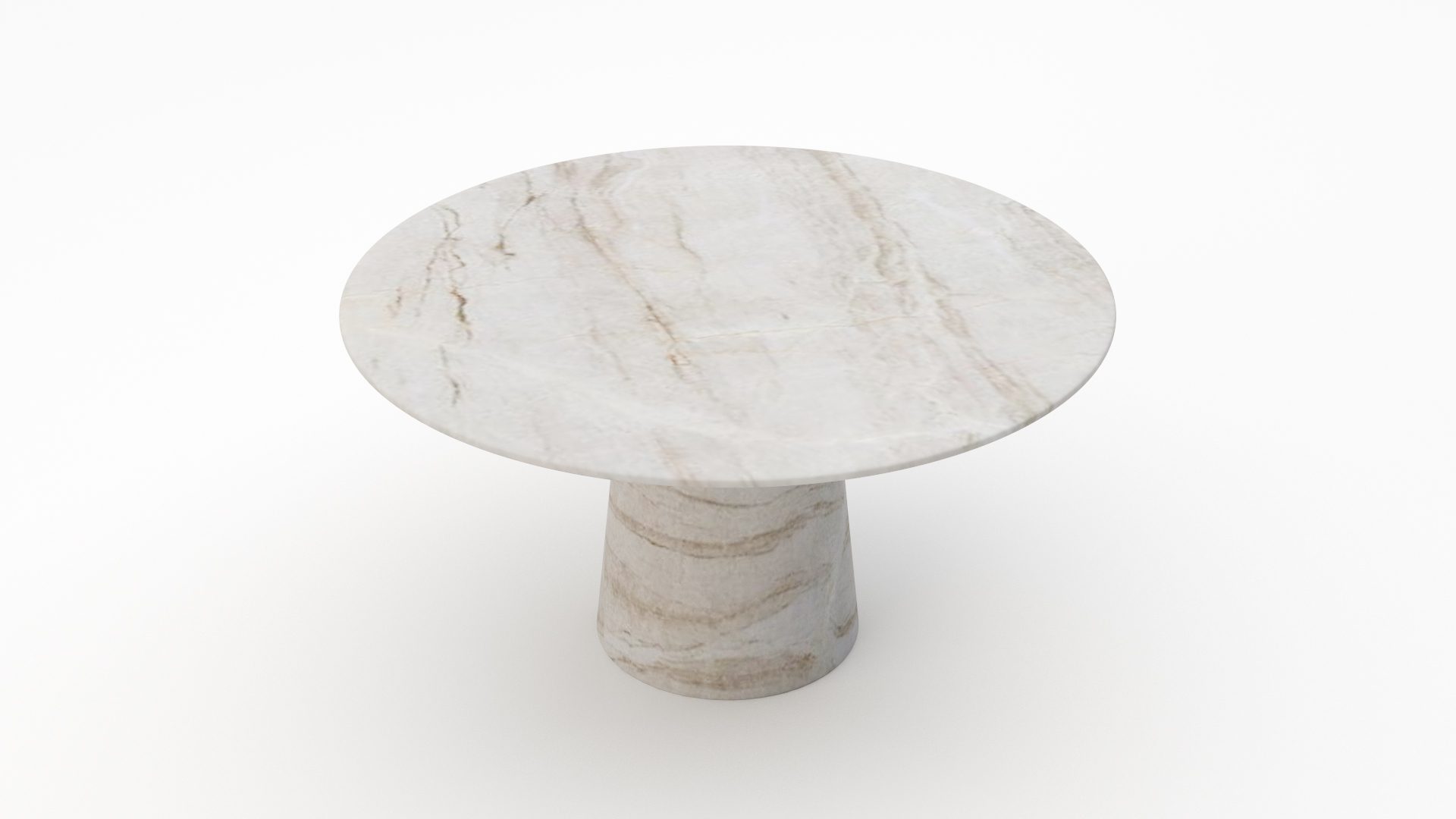Ronde marmeren eettafel Gelato marmo – Taj Mahal Quartzite