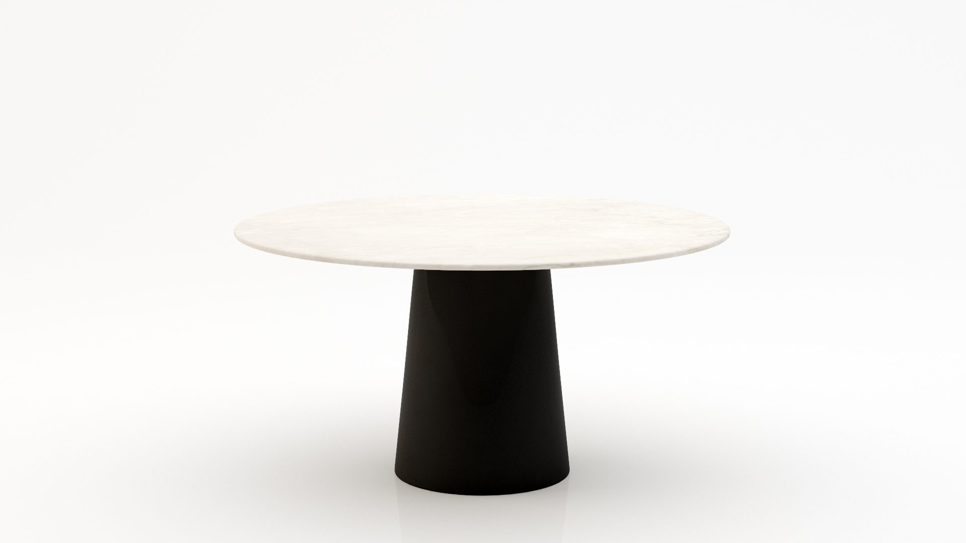 Ronde marmeren eettafel Gelato – Botticino Semi Classico