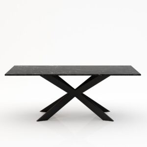 Rechthoekige marmeren eettafel Matrix Farfalle – Negresco