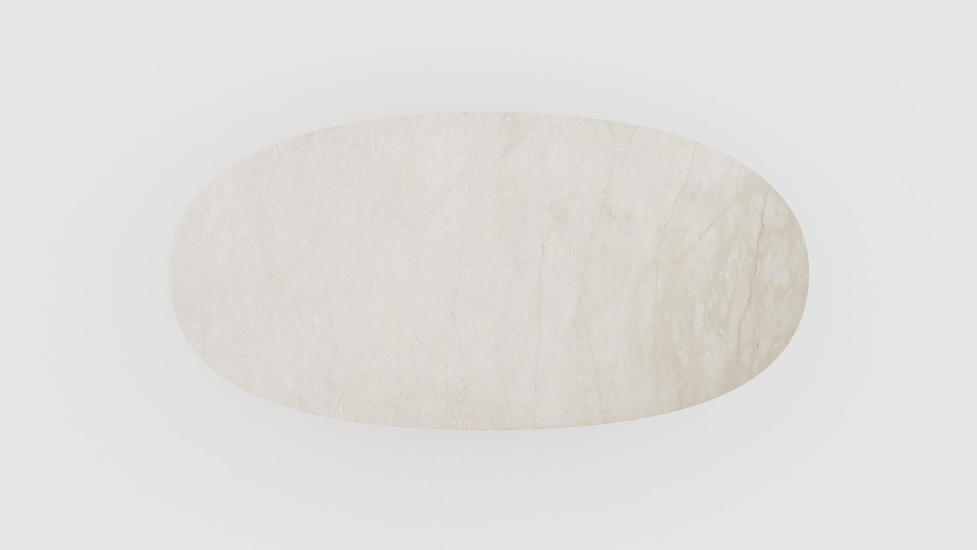 Ovale marmeren eettafel Matrix normale Botticino Semi Classico