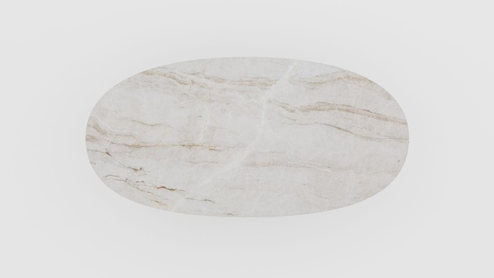 Ovale marmeren eettafel Matrix normale – Taj Mahal Quartzite