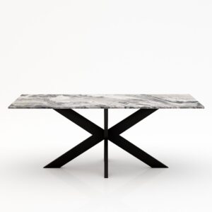 Rechthoekige marmeren eettafel Matrix normale Arabescato Orobico Grigio