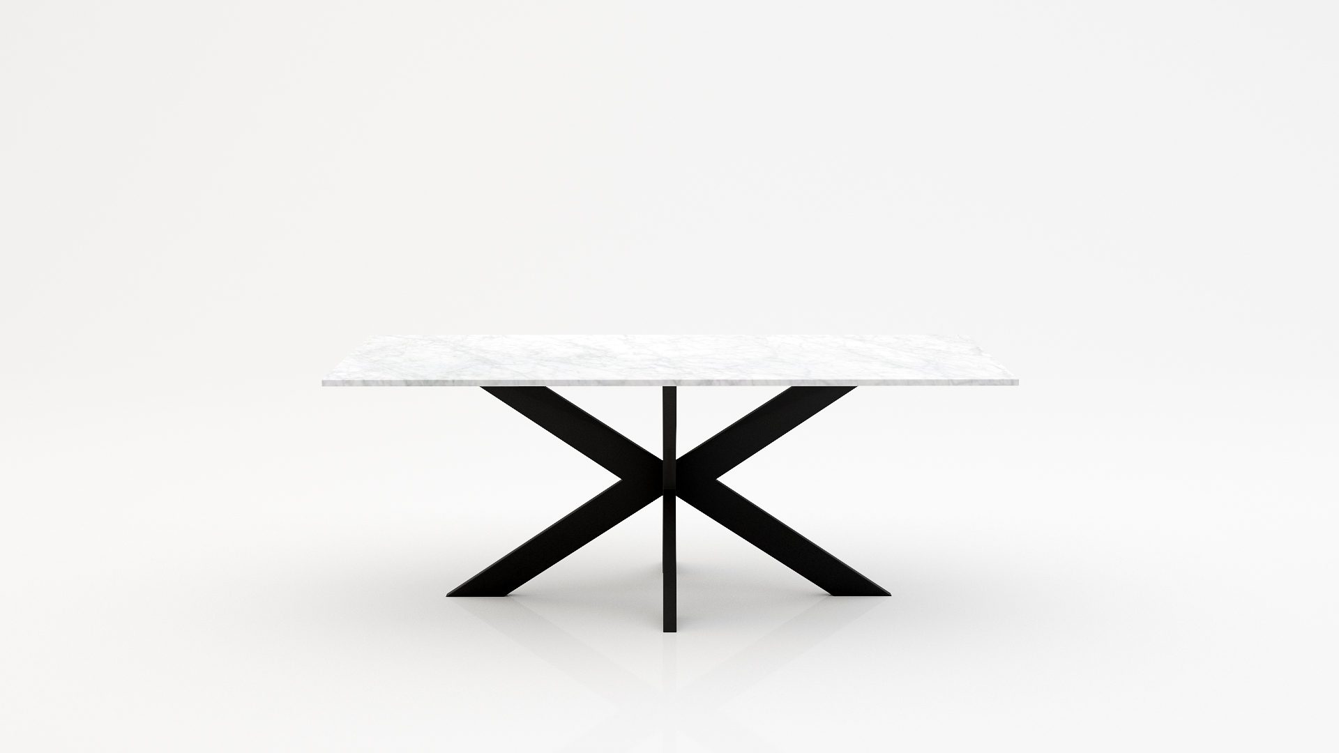 Rechthoekige marmeren eettafel Matrix normale Bianco Carrara CD CHIARO