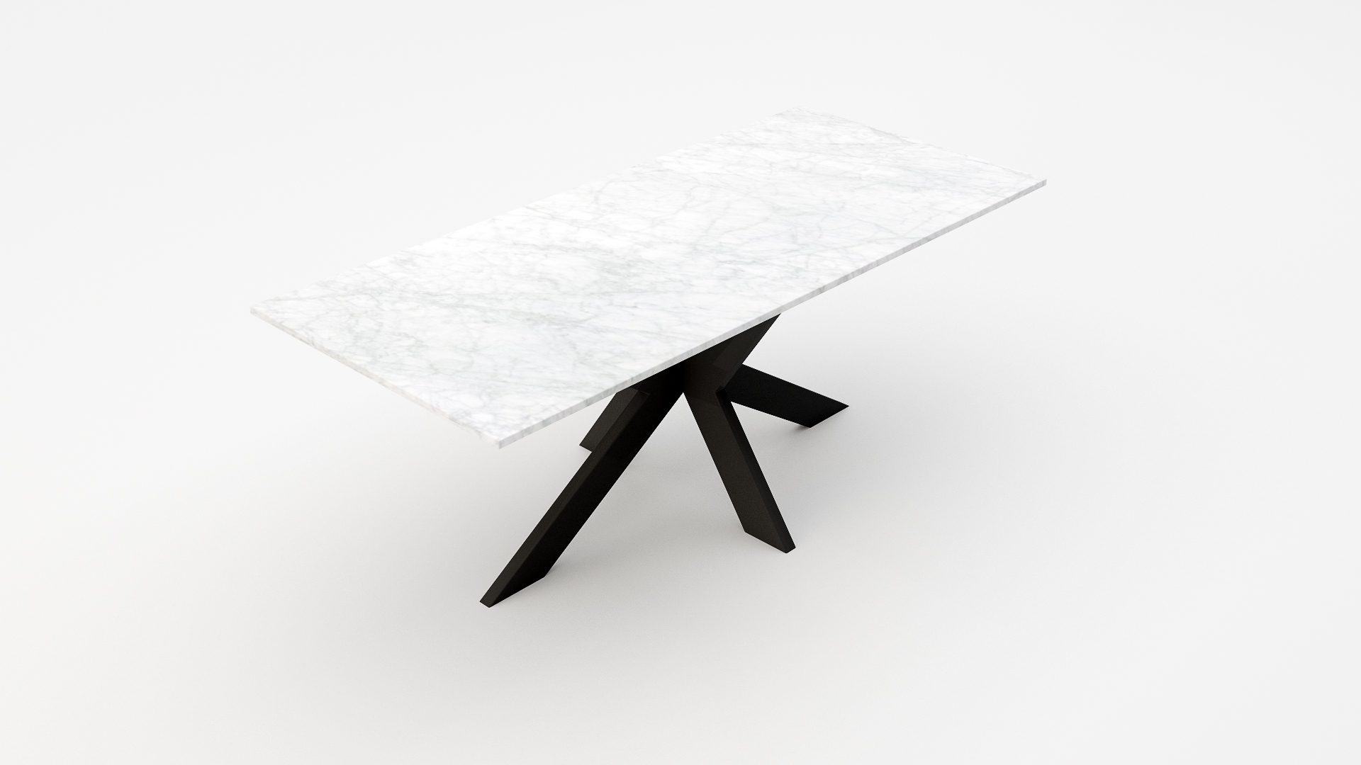 Rechthoekige marmeren eettafel Matrix normale Bianco Carrara CD CHIARO