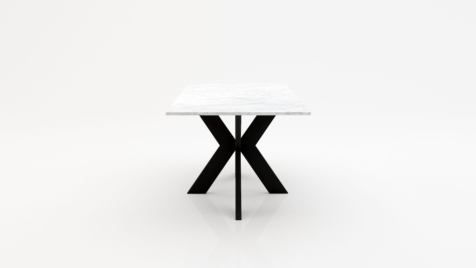 Rechthoekige marmeren eettafel Matrix normale Bianco Carrara CD CHIARO