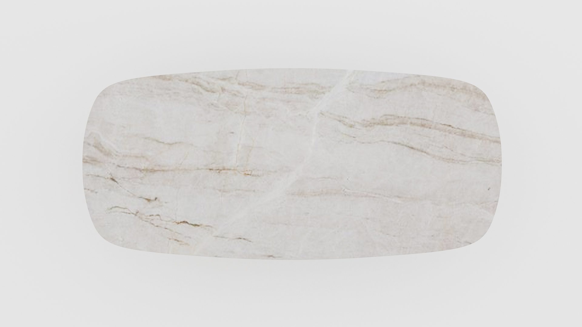 Deens ovale marmeren eettafel Pipistrello Taj Mahal Quartzite