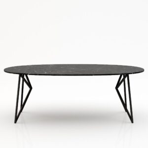 Ovale marmeren eettafel Pipistrello – Negresco