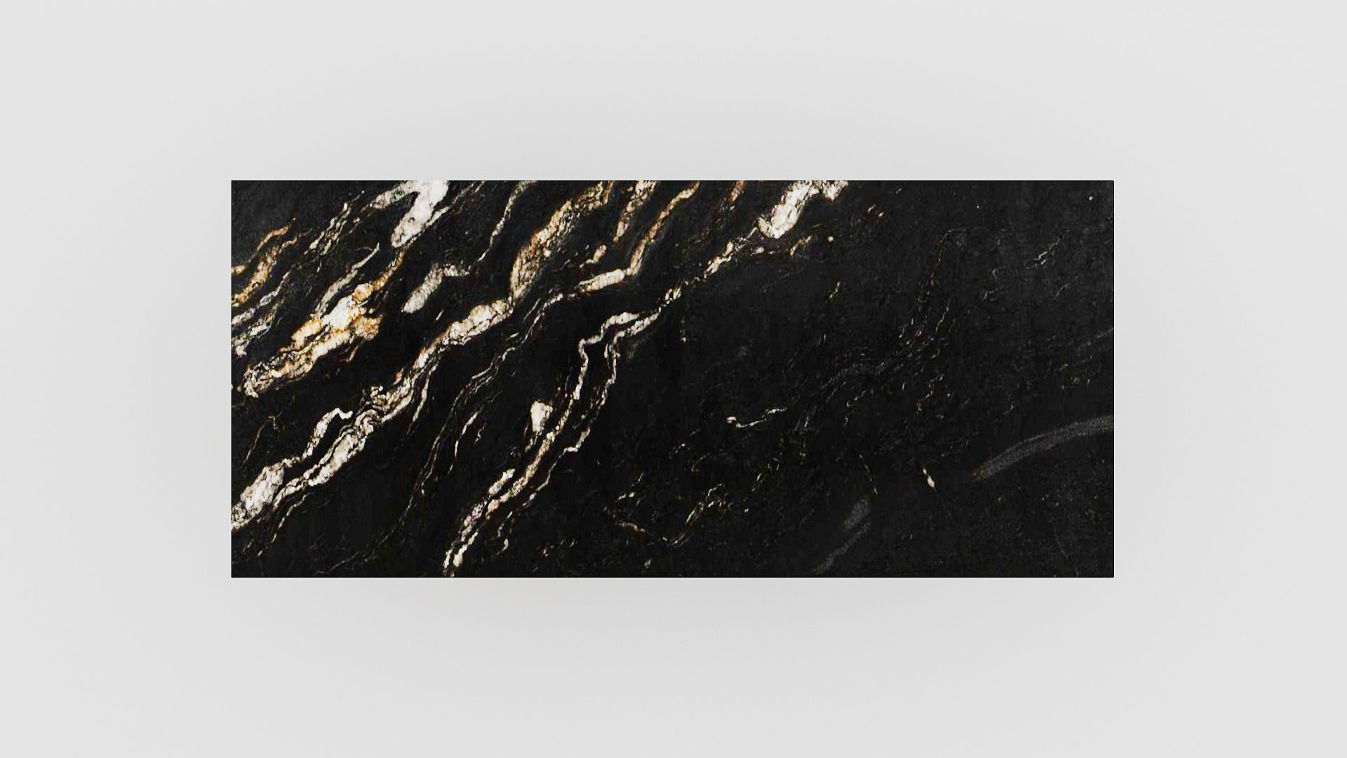 Rechthoekige marmeren eettafel Pipistrello – Titanium