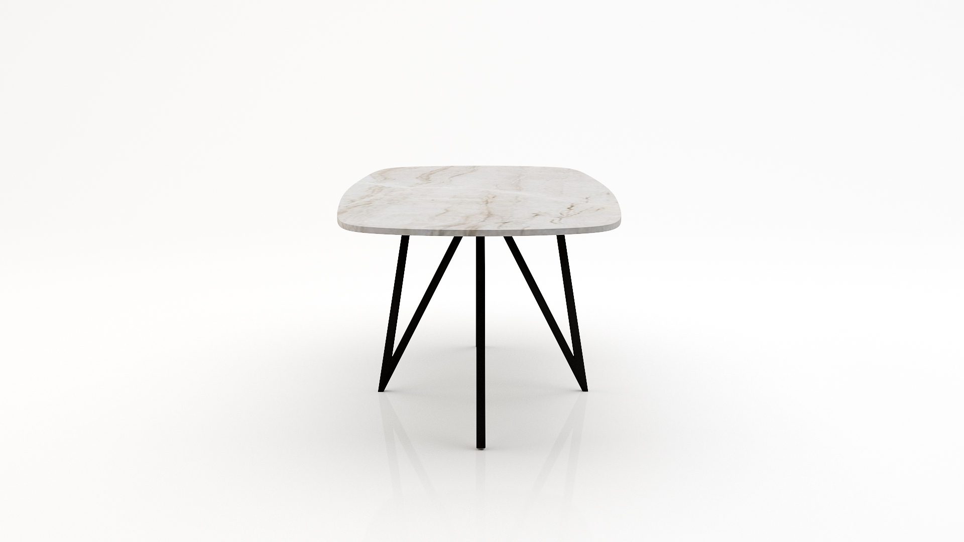 Deens ovale marmeren eettafel Polipetti Taj Mahal Quartzite
