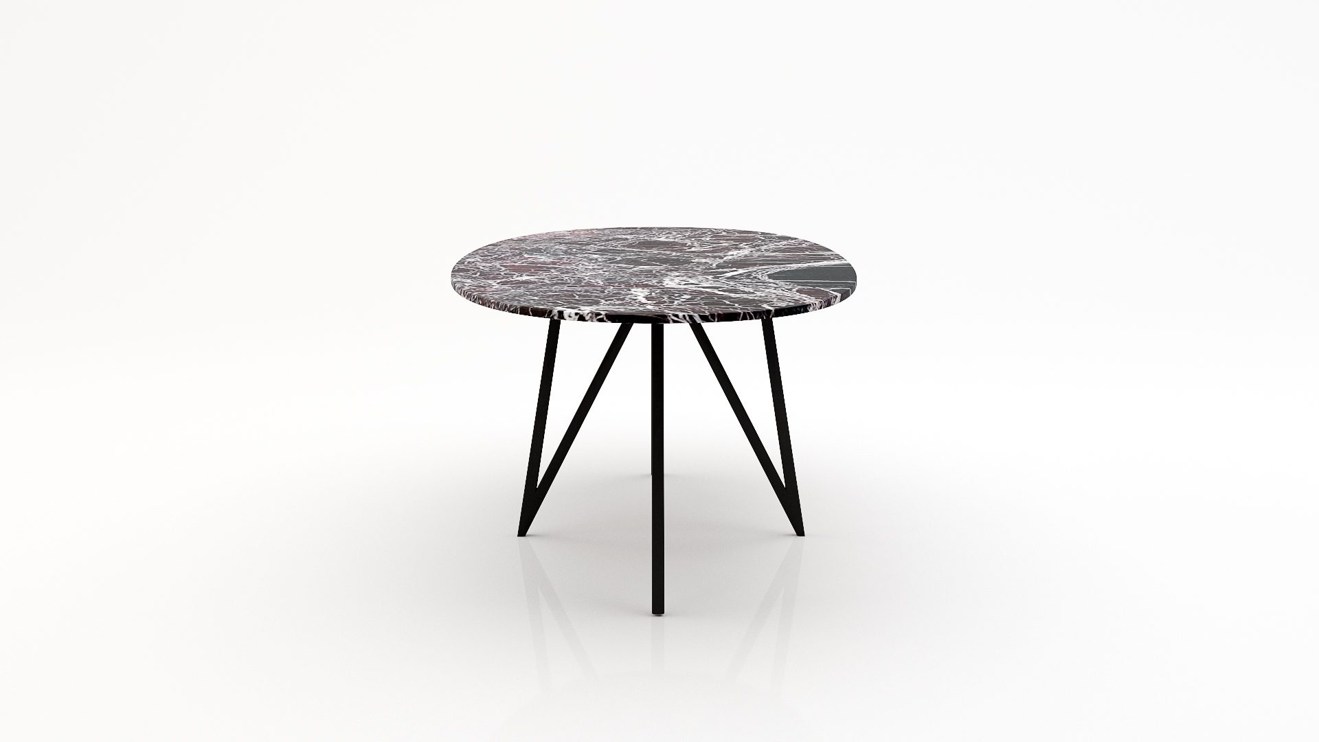 Ovale marmeren eettafel Polipetti – Rosso Levanto