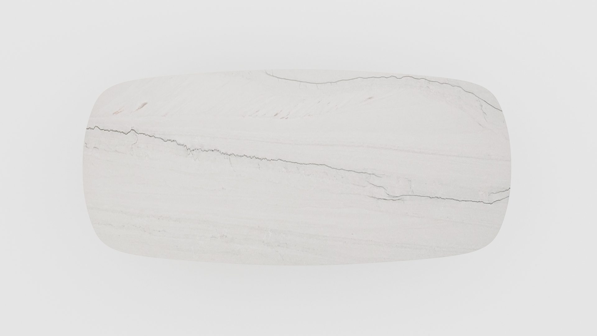 Deens ovale marmeren eettafel Stella – Mont Blanc Quartzite