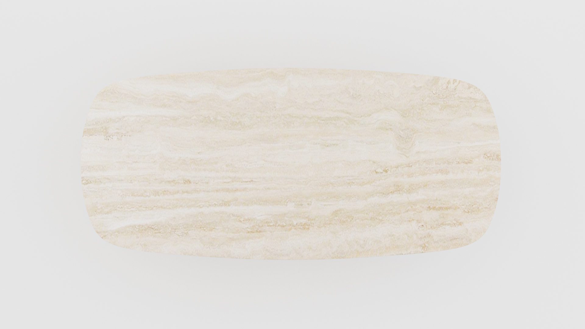 Deens ovale marmeren eettafel Stella – Travertino Chiaro