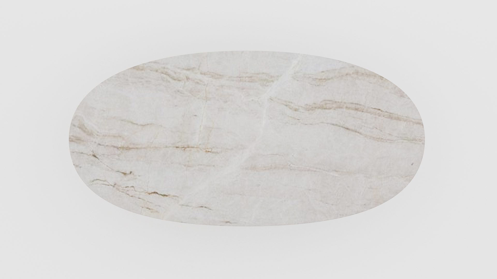 Ovale marmeren eettafel Stella – Taj Mahal Quartzite