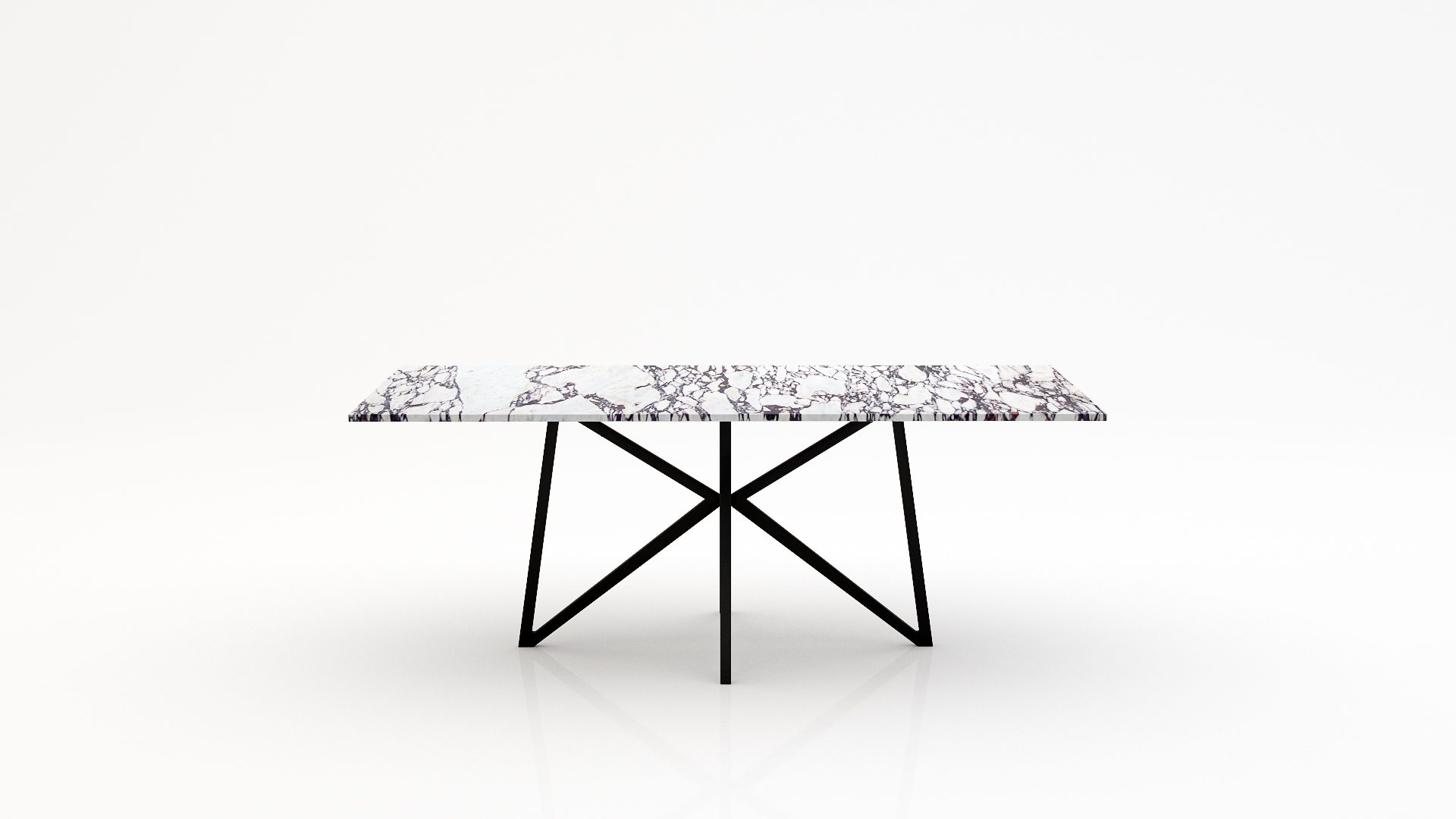 Rechthoekige marmeren eettafel Stella – Calcatta Viola