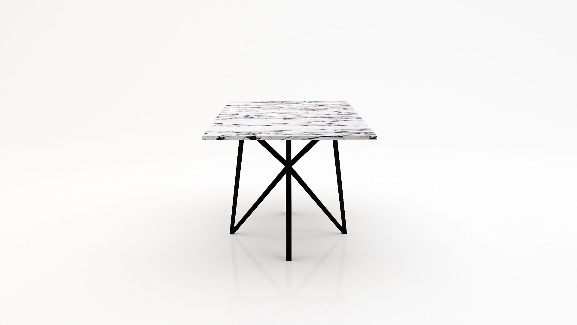 Rechthoekige marmeren eettafel Stella – Calcatta Viola
