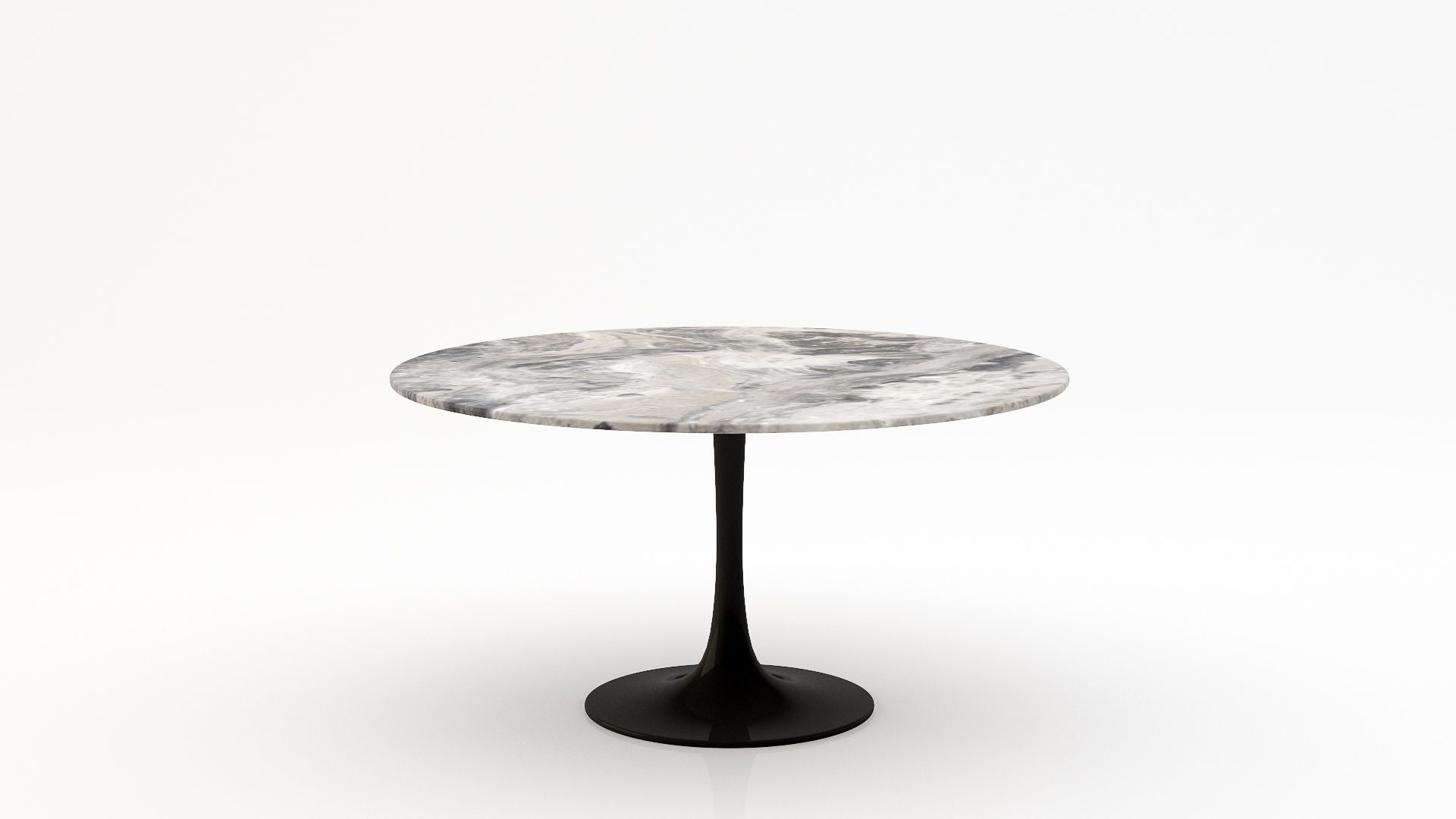 Ronde marmeren eettafel Tulip – Arabescato Orobico Grigio