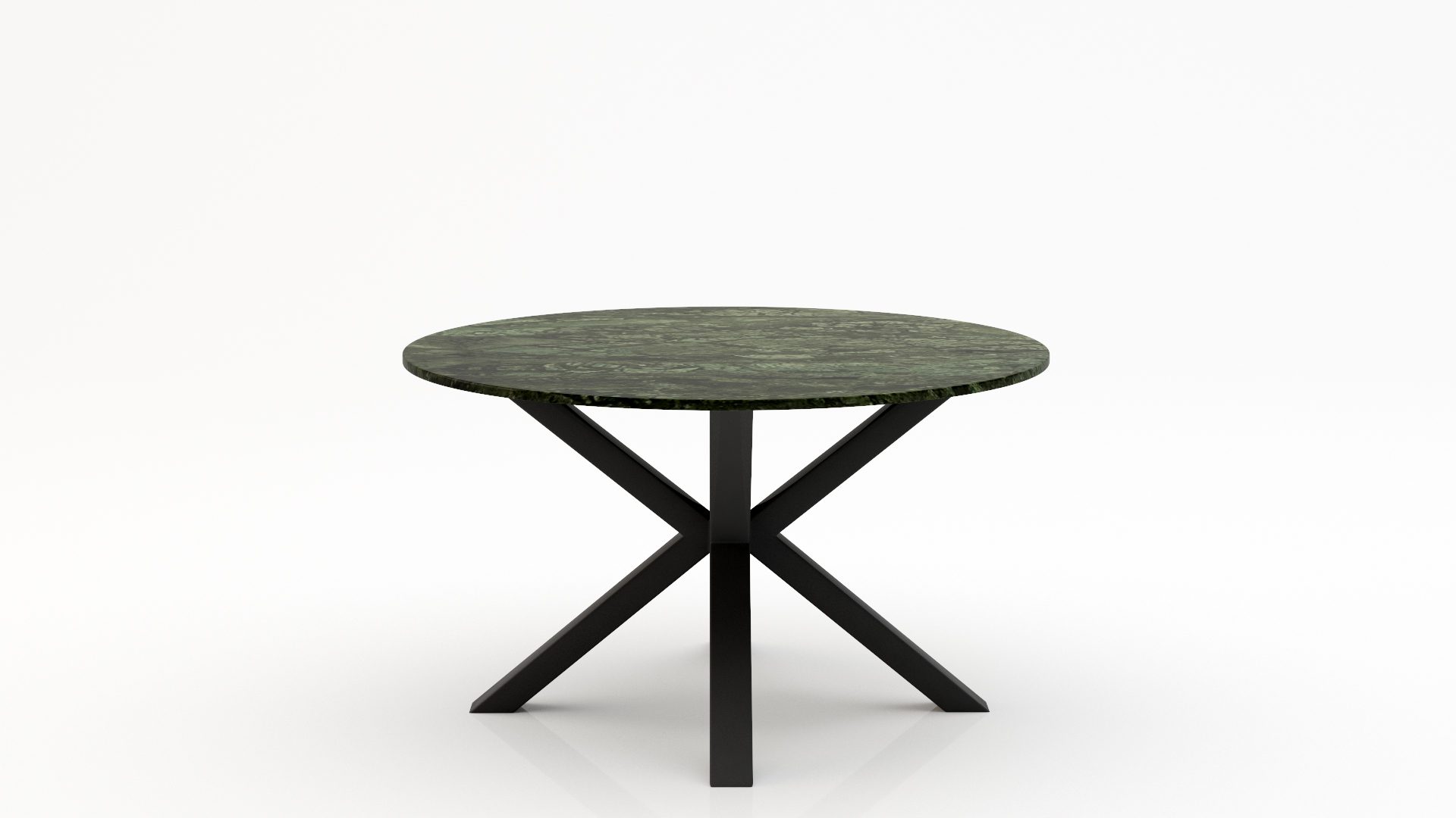 Ronde marmeren eettafel Croce – Verde Guatemala